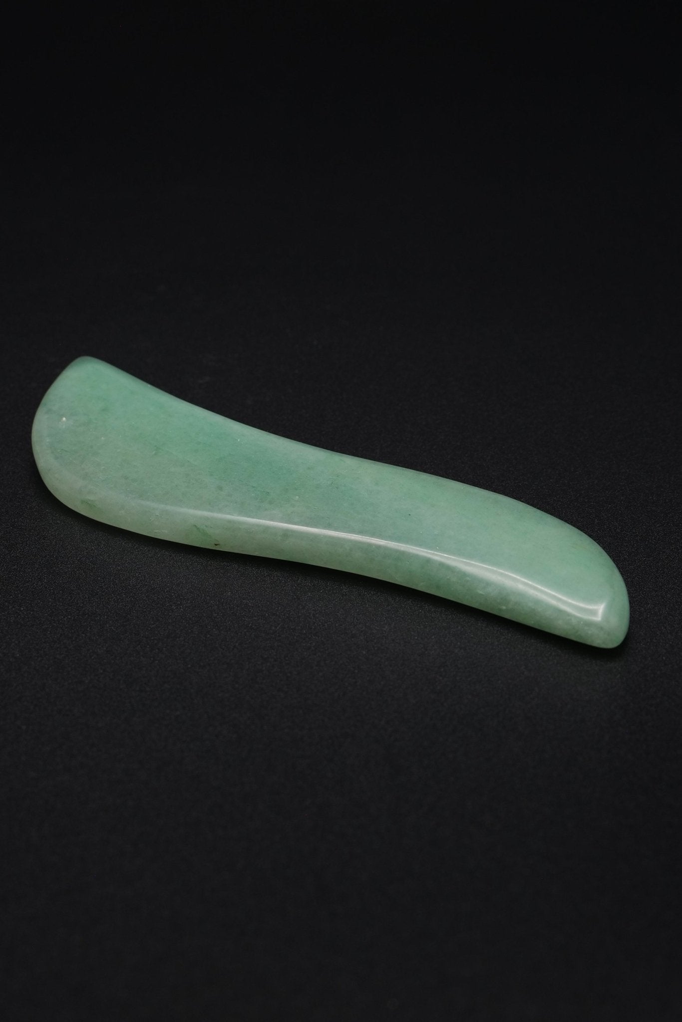Guasha massageschraper S - Shape Groene Aventurijn | Energiebazen