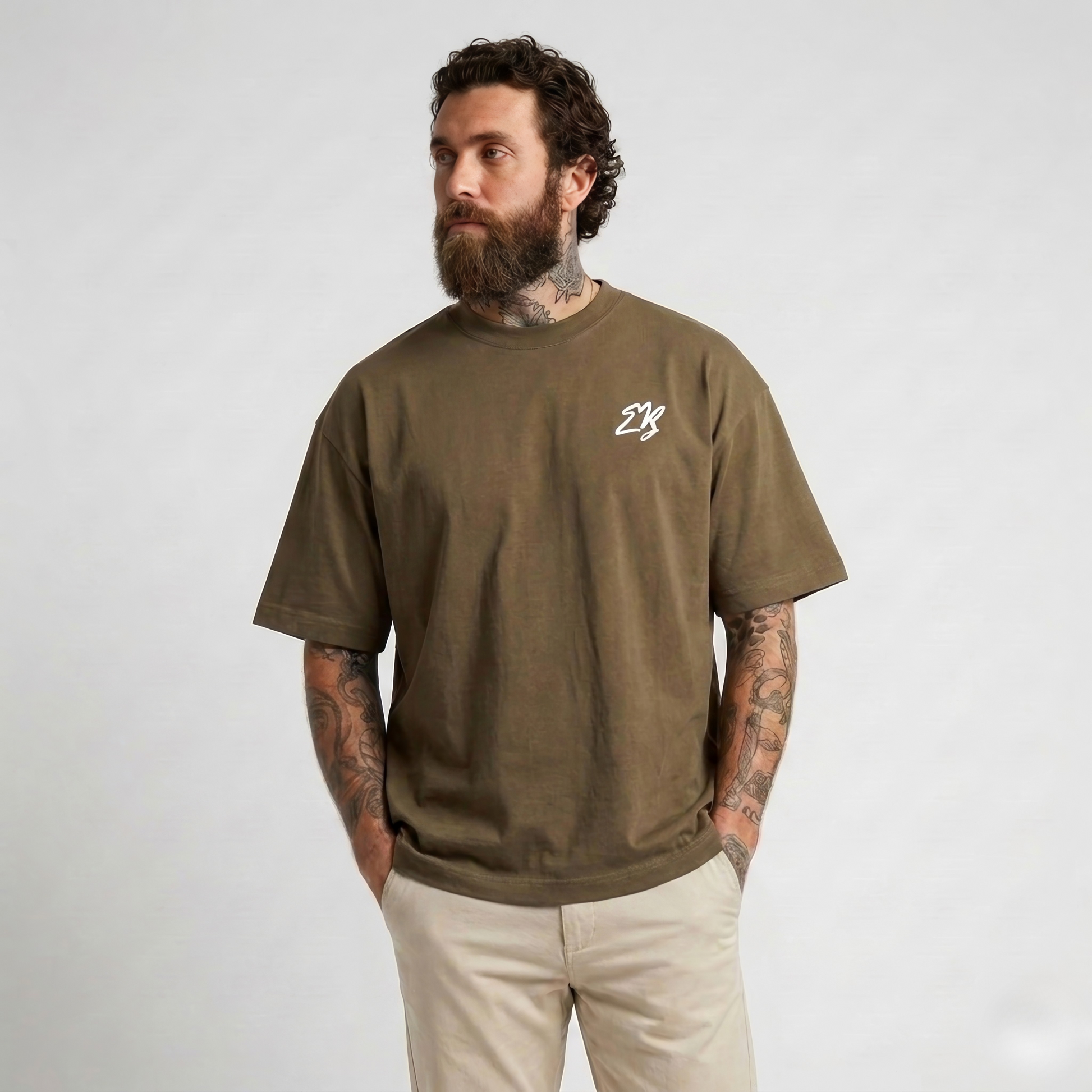 EB Essentials Heren T-shirt Walnut