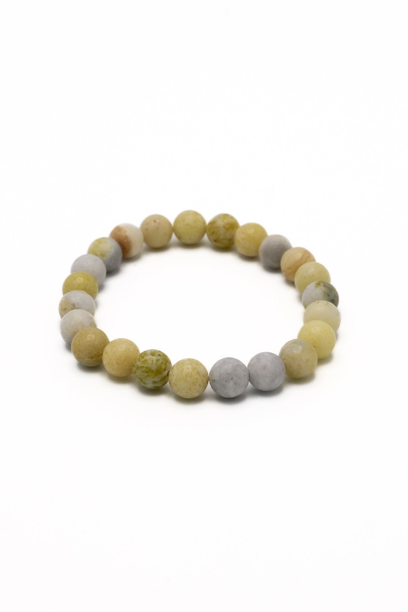 Edelsteen armband Limoen Jade - Energiebazen