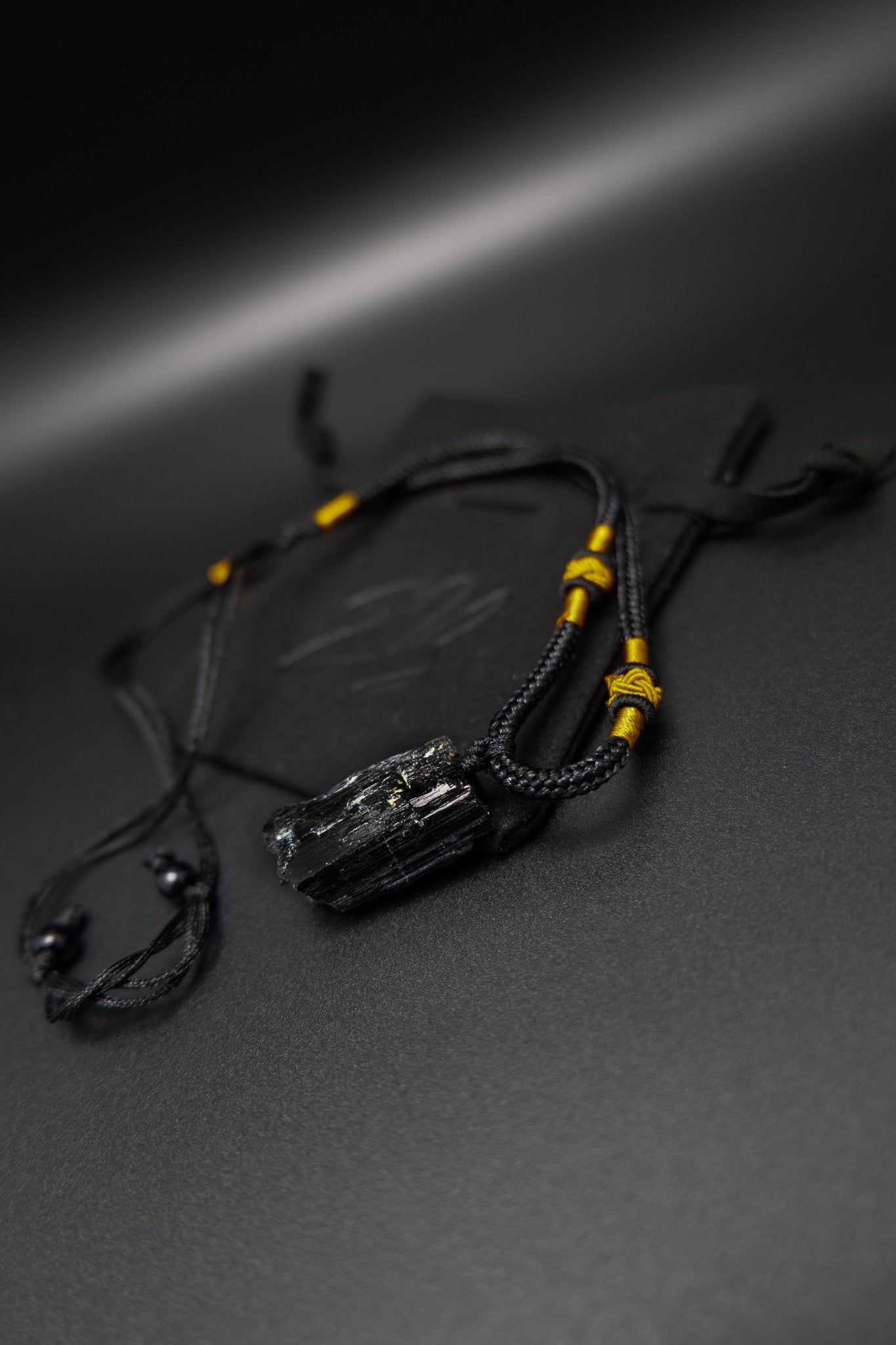 Handgeknoopte ketting ruwe Toermalijn | Energiebazen