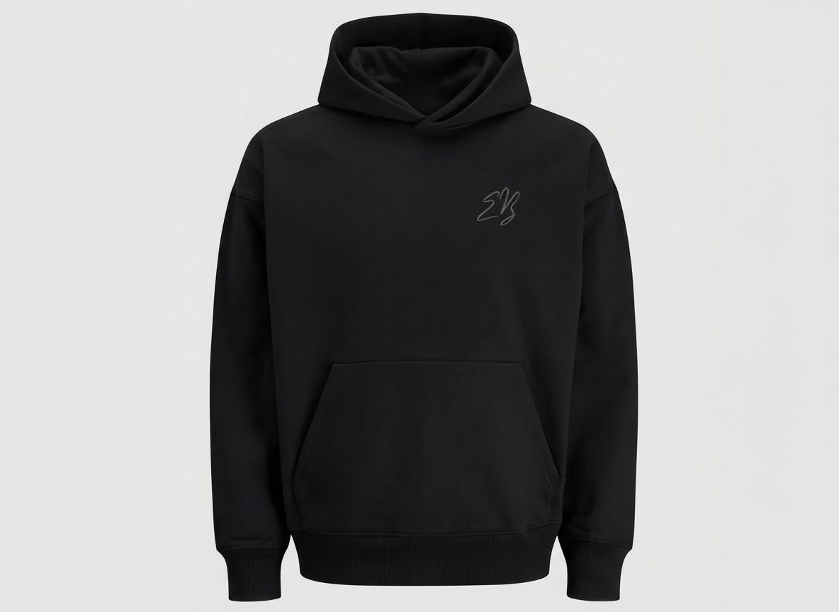 Hoodie Essentials Black - Energiebazen