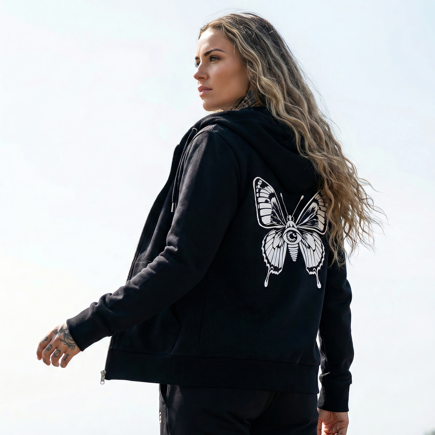 Vlinderbaas Hoodie met rits