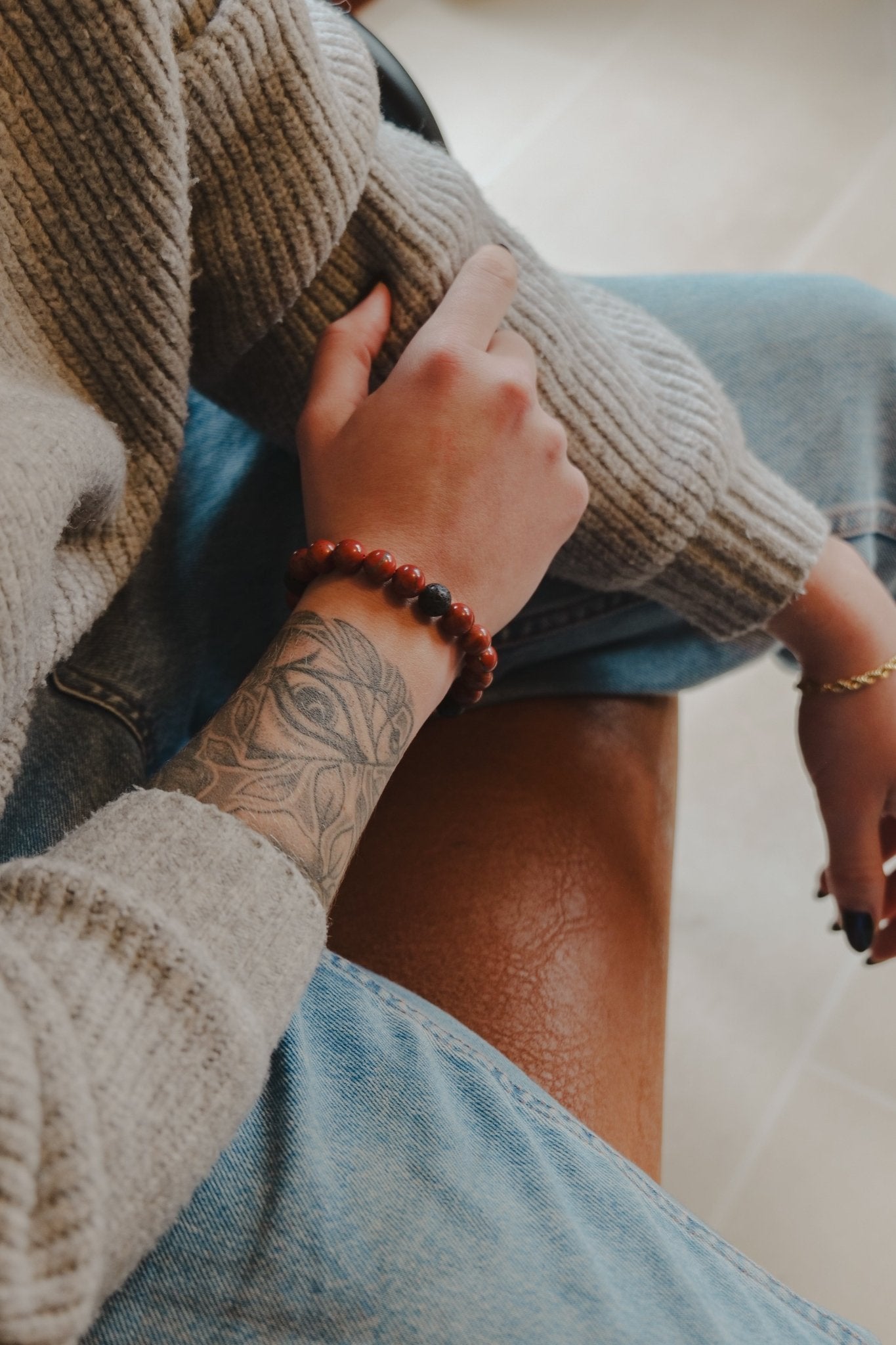 Kracht Kralen armband Rode Jaspis | Energiebazen